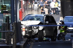 Two arrested after plowing car into pedestrians in Australia