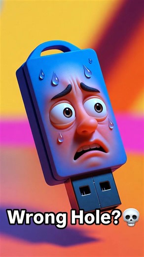 The Ultimate USB Struggle! 😂 Every Tech User Ever 💻 #shorts #funny