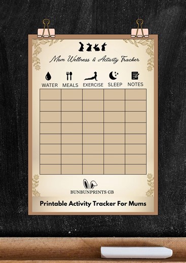 Mom Wellness Tracker Printable | Self Care Planner (PDF) - Etsy Canada