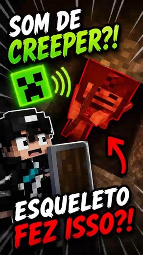 ESSE ESQUELETO FEZ SOM DE CREEPER ? 🤨 (DIA 11)