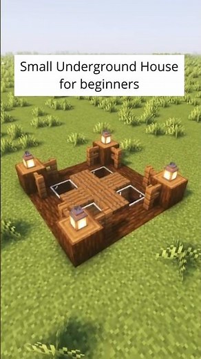 Minecraft Small Underground House for beginners #minecraft