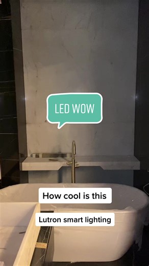 More to come on this awesom project.led panels behind the stone wall#smart#lighting#home#decor#improvements#lutron#tech#technology