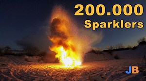 Lighting 200,000 Sparklers at Once Creates an Incredibly Satisfying Inferno