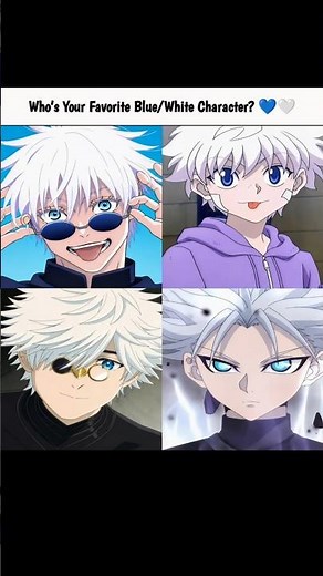 Best white-haired character after Gojo 🥶🔥 #gojo #killua #jujutsukaisen