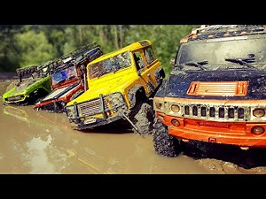 RC Cars MUD OFF Road — Land Rover Defender 90 and Hummer H2