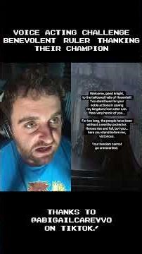 Voice Acting Challenge: A Benevolent Ruler Thanking a Good Knight #voiceacting