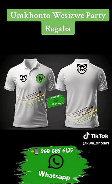 Umkhonto Wesizwe Party Regalia for 2024