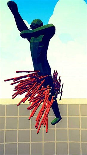 TABS WHO CAN SURVIVE SPEAR THROWER GOD? #shorts E04