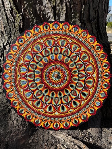 22inch Mandala Painting With Fancy Jasper Stone - Etsy