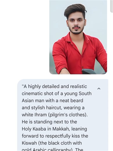 Cinematic Shot of a Young South Asian Pilgrim