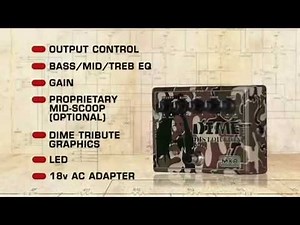 MXR DD-11 Tribute Dime Distortion Pedal Video Demo