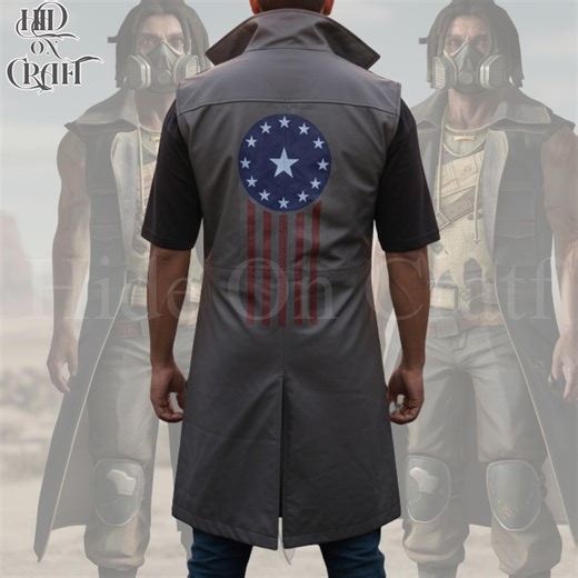 Ulysses' Duster Real Leather Coat: Post-apocalyptic Trench Vest Cosplay Costume - Etsy