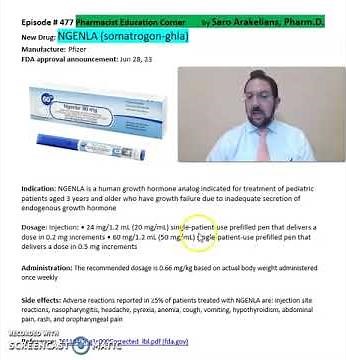 NGENLA (somatrogon-ghla)- endogenous growth hormone