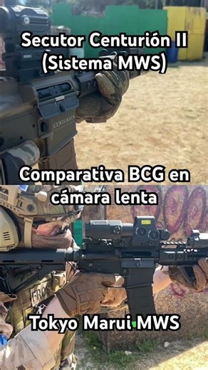 Tokyo Marui MWS vs Secutor Centurion II MWS en Cámara Lenta | Bolt Carrier Comparison