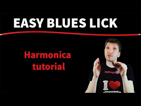 Blues lick for beginners - HARMONICA TUTORIAL