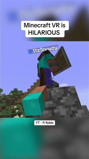 Minecraft VR is a TERRIBLE Idea… #shorts #minecraft #vr #funny #gameplay