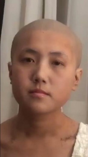 women head shave and eyebrow shave