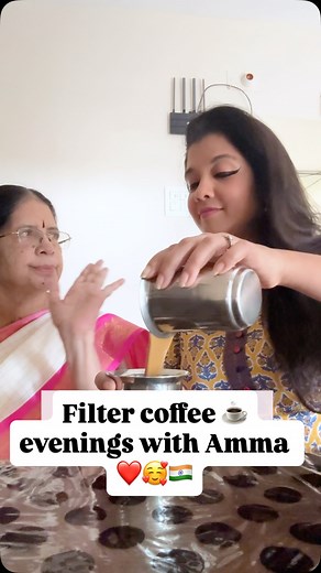 6.2K views · 127 reactions | ☕️Everyone knows chai… but South India? We excel in filter coffee  And trust me, no filter kaapi beats the one made by my amma in Chennai ✨ Rajinikanth talk + the laughs + filter coffee = pure Tamil magic  What’s YOUR comfort drink at home — chai  or kaapi ☕? . . #tamil #tamilreels #tamillanguage #explorepage #viralreels #reelsindia #vinathasreeramkumar #kuthuqueen | Vinatha Sreeramkumar | Facebook