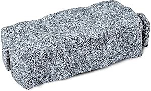 Beuta DIY Dig-Free Faux Stone Landscape Edging Extension Brick – Adds 7.25" to Your Landscaping Project (1 Pc, Graystone) – Connects with Other Beuta Bricks