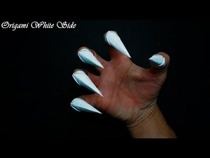How to make claws on fingers from paper