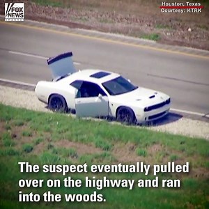 447K views · 1.6K reactions | After flying down a Texas highway in a stolen car, a suspect tried to make a run for it, but got tripped up by technology. | Fox News | Facebook