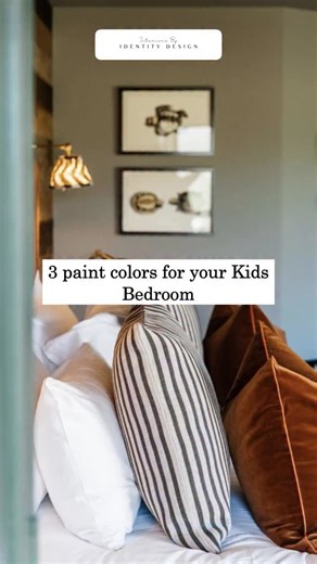 Interiors by Identity Design | Custom builds & Remodeling on Instagram: "Comment “paint” for all the color codes!👇 When it comes to kids’ bedrooms, I love choosing colors that feel playful now but still grow beautifully with them🎨✨ 🤍A soft medium green paired with warm white creates a cozy, nature-inspired room with so much warmth and balance. 🤍Powder blue remains a timeless favorite — calming, soothing, and perfect for restful little sleepers. 🤍And a neutral green brings that subtle sophis
