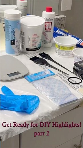 Setting Up to Highlight My Own Hair #hairtutorial