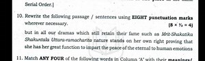 Serial Order.] Rewrite the following passage / sentences using ... | Filo