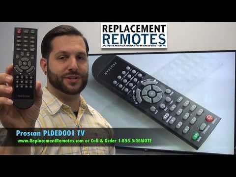 Proscan PLDED001 TV Remote Control - www.ReplacementRemotes.com