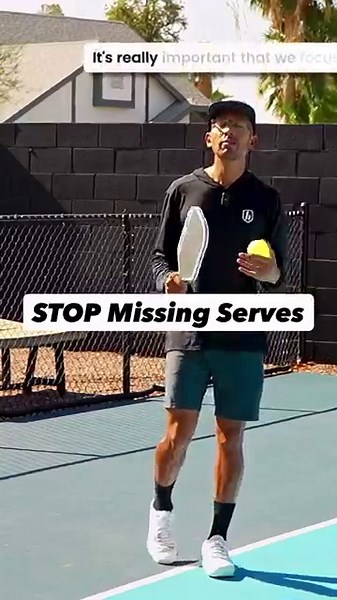 The KEY to the most consistent pickleball serve! Make sure to check out the full video linked 👆