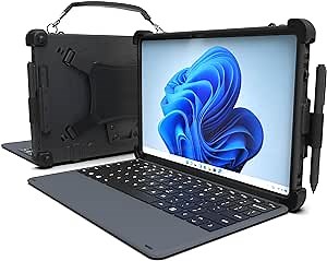 MobileDemand Flex 12B 2-in-1 Rugged Laptop & Windows 11 Pro Tablet – 16GB RAM, 256GB SSD, 12.6” Touchscreen, MIL-STD-810H Certified, Detachable Keyboard, Field Work & Industrial Use