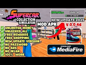 SUPERCAR COLLECTION SIMULATOR MOD APK NEW UPDATE 2025 NO PASSWORD 100% WORK !!!