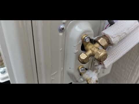 Final test for mini split, when it's up and running for the first time double check all seven joints