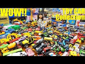 Our KIDS' TOY CAR Collection! Boxes of Toy Cars and Toy Trucks! Hot Wheels, Matchbox and More
