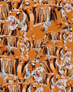 This one is harder than EVER – can you spot the red panda behind all these moving tigers? 🐅 | LEGO