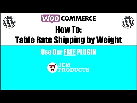 HOW TO: WooCommerce Weight Based Shipping