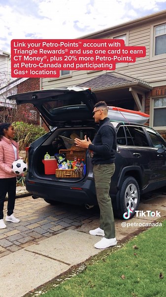 Level up your adventures with Petro-Points™ and Triangle Rewards®! 🚗 Link your accounts to collect CT Money® and 20% more points at Petro-Canada™ or participating Gas locations. Redeem your Petro-Points for gas and snacks to help get you to your next adventure. #AdventureUpgrade #FuellingFun.