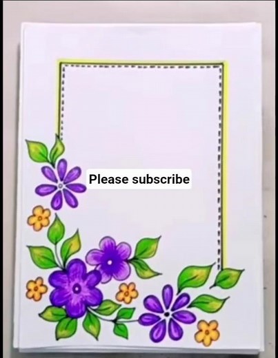A4 Front Page Border Ideas ✨ | Easy & Aesthetic Designs