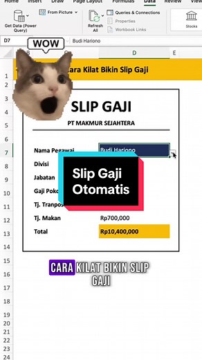 Automatisasikan Slip Gaji Karyawan Dengan Excel
