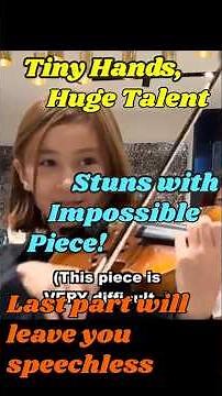 🔥Kid Genius Takes on the Hardest Violin Piece Ever – Crowd in Awe! 🔥💕#shortsviral #shorts #kids