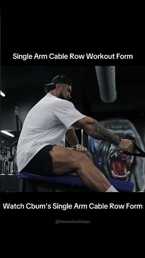 Single Arm Cable Row Workout For Back