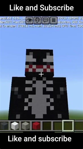 Minecraft Built Venom #short.