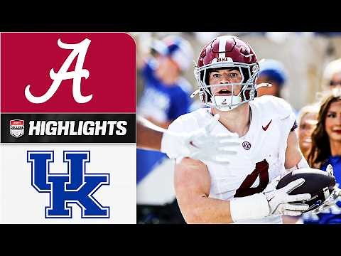 Alabama Crimson Tide vs. Kentucky Wildcats | Full Game Highlights | ESPN College Football