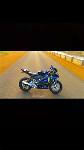 R15 with sunset view🌇👍...#capcut #edit #rider #motogp
