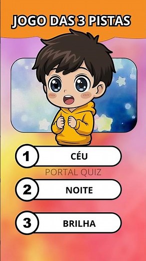 Jogo das 3 Pistas | QUIZ de Perguntas e Respostas