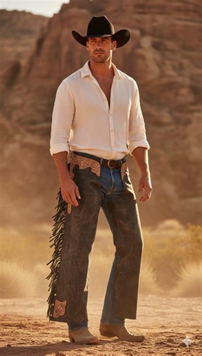 Men’s Western Leather Chaps With Fringe – Cowboy Rodeo Riding Gear - Etsy