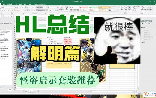 【P5X】怪盗启示搭配推荐（解明篇） HL能量总结