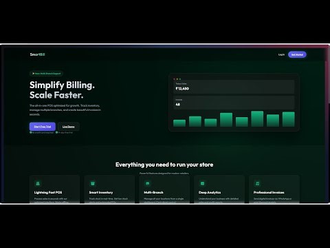 SmartBill Pro – Cloud POS & Billing Software for Shops & Restaurants & All Small Shops | Free Trial