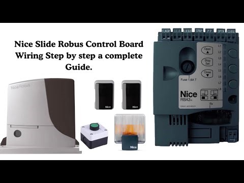 Nice Robus Sliding Gate Control Board Wiring | Step-by-Step Complete Guide for Beginner.