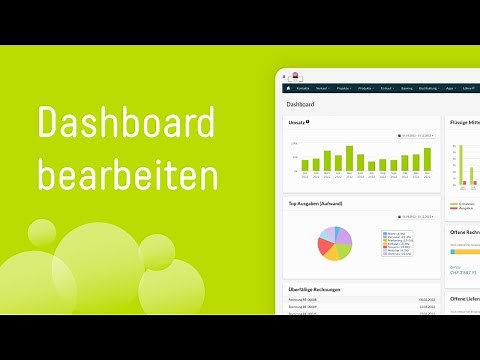 Dashboard bearbeiten | bexio Einführung